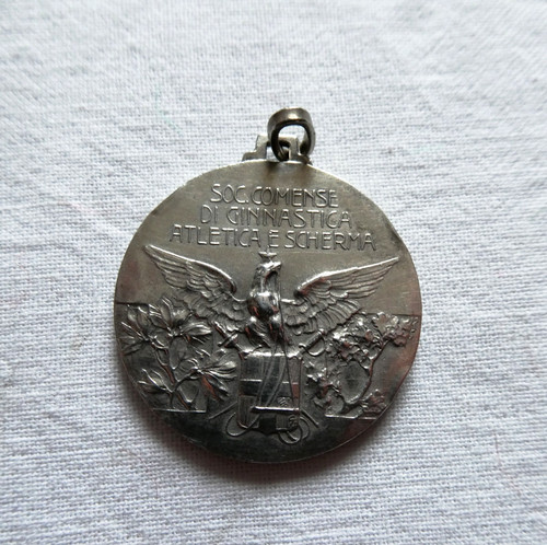 Medaglia argento 800 con - argento,