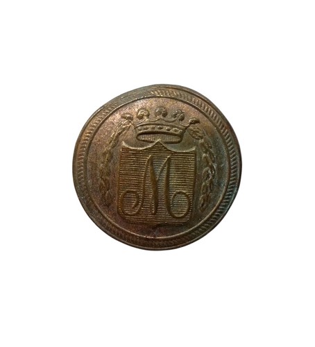 Bottone medaglia fregio - bottone,